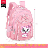 Korean Cute Princess Schoolbag: Breathable & Durable for Girls - Grades 3-6 image