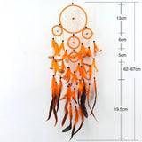 Handmade Indian Dream Catcher with Rattan & Feathers image 6