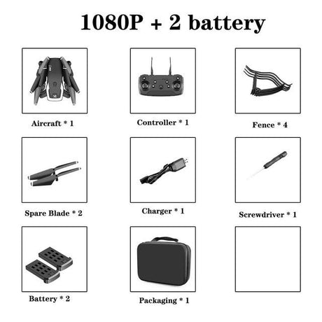 4k HD Wide Angle Camera 1080P WiFi fpv Drone Dual Camera Quadcopter image 7