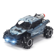 Blue and black 4WD Rock Crawler Drift RC Car built for all-terrain driving and stunt spray play.