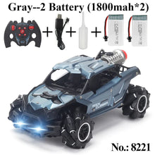 4WD Rock Crawler Drift RC Car with drift mode and battery kit for varied outdoor racing styles.
