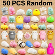 50 random animal-shaped squishies 