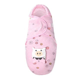 Newborn Baby Sleeping Bag: Head Shaping Design, Anti-Startle, 1Tog - pink pig70CM(2-6M) image