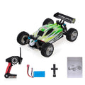 RC car set with remote control, battery, and manual