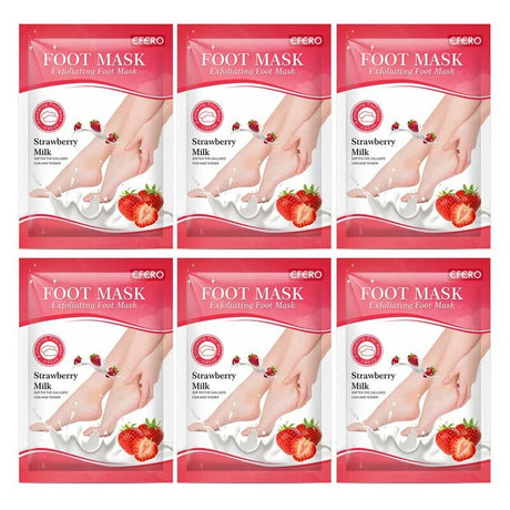 6pk Exfoliating Foot Masks - Peeling, Moisturizing Spa Socks image 12