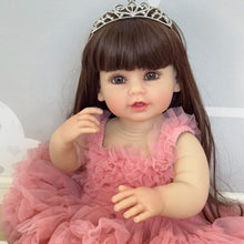 Princess Reborn Toddler Doll with soft full body silicone and pink dress detail for cuddling, collecting, and keepsake gifting.