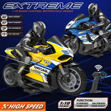 1:10 Scale Ducati RC Motorcycle - 35M Range, 4CH Off-Road Toy image 3