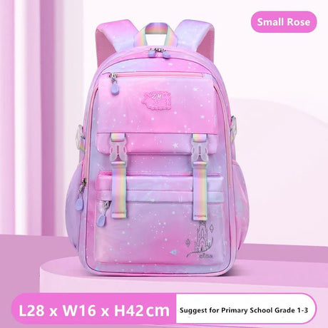 Cute Korean-Style Girls' Elementary School Backpack: Waterproof, Purple image 8