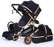 Multifunctional 3-in-1 Baby Stroller: Luxury High Landscape Folding Carriage image 0