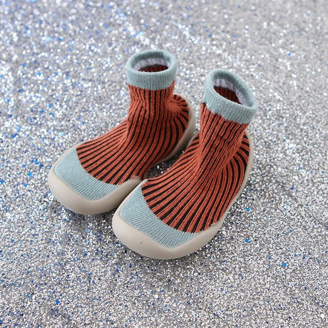 Kids Soft Rubber Sole Shoe Knit Booties Anti-slip image 20
