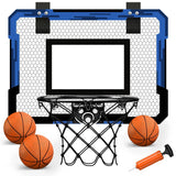 Foldable Wall-Mounted Basketball Hoop Set for Kids - A-No Scoreboard image