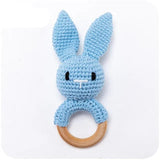 Wooden Baby Rattle & Teether - Crochet Animal Designs image 15