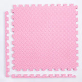 Kids Foam Puzzle Play Mat - Home Workout Floor Padding - Pink, 8 pieces-1cm image