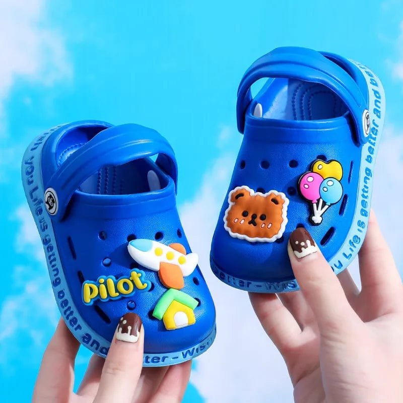 Summer Kids Hole Sandals - Anti-Skid Cartoon DIY Design image