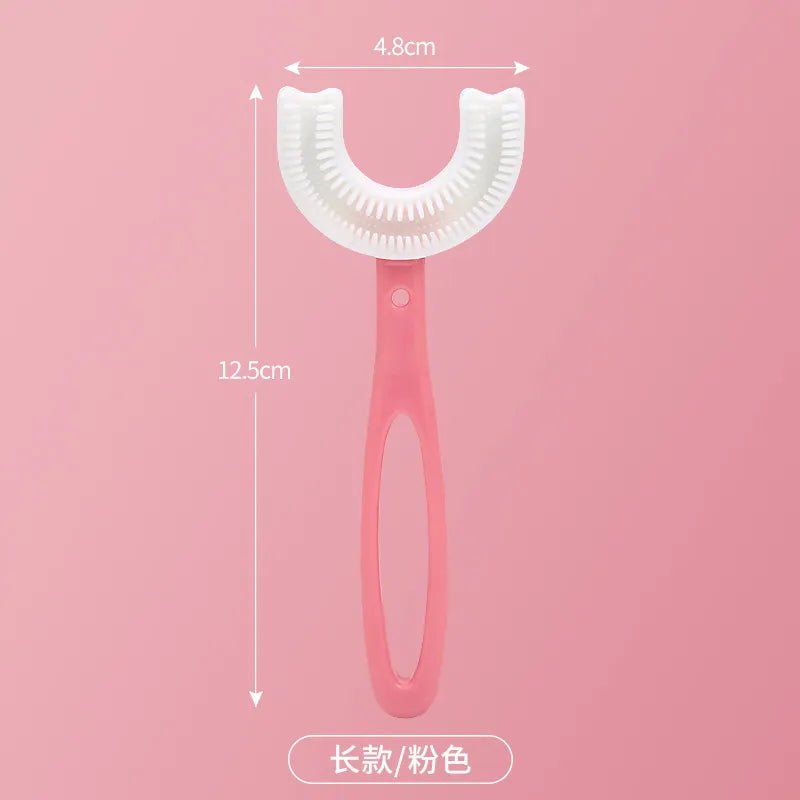 360-Degree U-Shaped Children's Toothbrush - Silicone Teeth Cleaner image 3