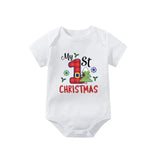 Newborn Letter Print Romper - Unisex 0-12M image