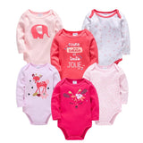 Kavkas 6PC Long Sleeve Bodysuits - 100% Cotton, 0-12M image 3