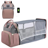 Folding Mommy Bag: Portable Crib Bed & Large-capacity Baby Backpack image 12