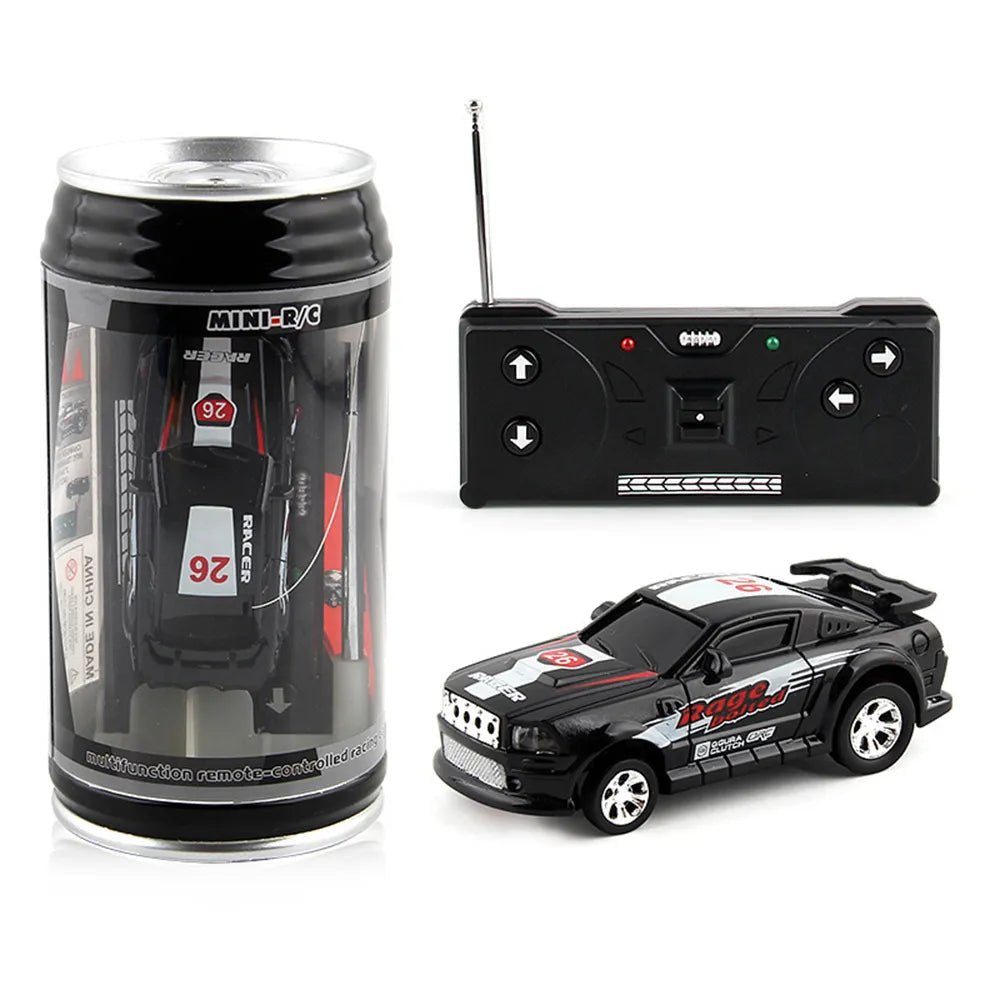 Mini RC car with remote control and packaging