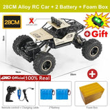 4WD RC Off-Road Buggy - LED Lights Racing Car for Kids - 28CM Gold 2B Gift image