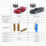 1:18 High-Speed RC Car - 15km/h with LED Light - Chargeable image 4