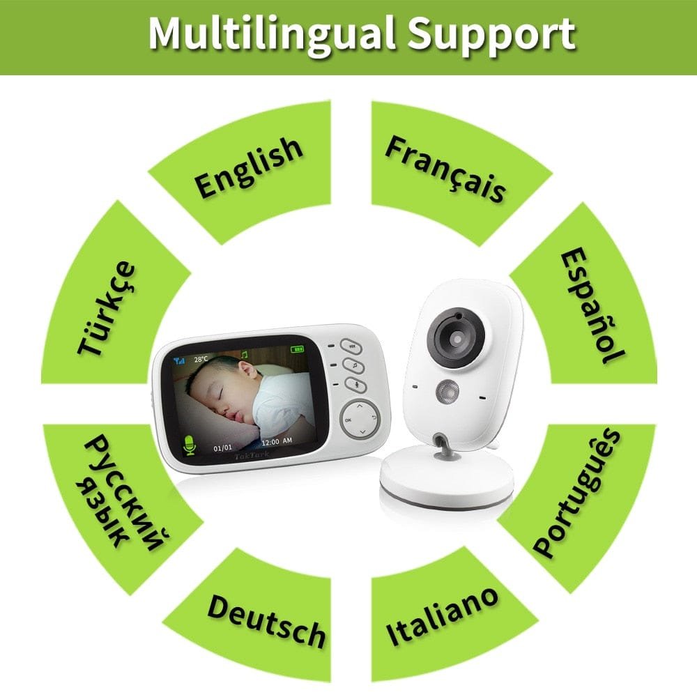 Wireless Video Color Baby Monitor High Resolution Security Camera image 2