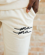 Mama Joggers - Small, Cream image