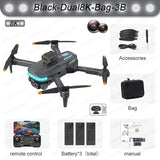 New P14 Mini Drone - 4K, 8K Camera, Obstacle Avoidance, Foldable Quadcopter - Black-Dual8K-Bag-3B image