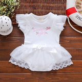 Baby summer bodysuit infant girls princess dress image
