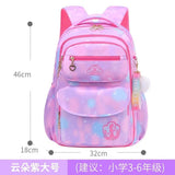 Orthopedic Girls' Primary School Backpack: Gradient Color, Large Capacity image 11