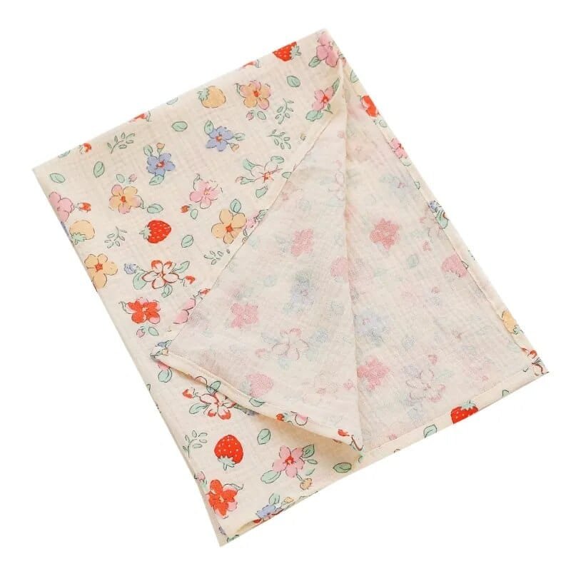 Super Soft Cotton Gauze Muslin Swaddle & Bath Towel - A17, 79x60 cm image