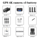 SG906 pro drone 4k HD mechanical gimbal camera 5G wifi gps system - 3 battery_173 image