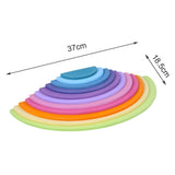 Kids Creative Rainbow Building Blocks Montessori Learning Toy image 11