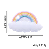 1PC Turtle Silicone Teether - Food Grade, Baby-Safe - Rainbow clouds image