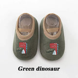 Newborn Anti-Slip Warm Socks - Rubber Sole Crib Shoes for Babies image