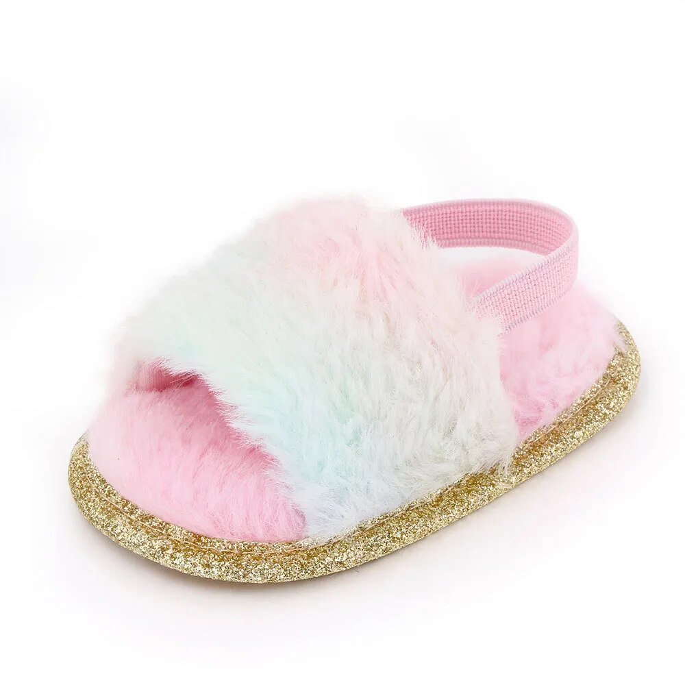 Faux Fur Fashion Baby Shoes - Cute for Newborns & Toddlers image