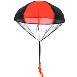 Hand Throwing Mini Soldier Parachute Funny Toy - orange image