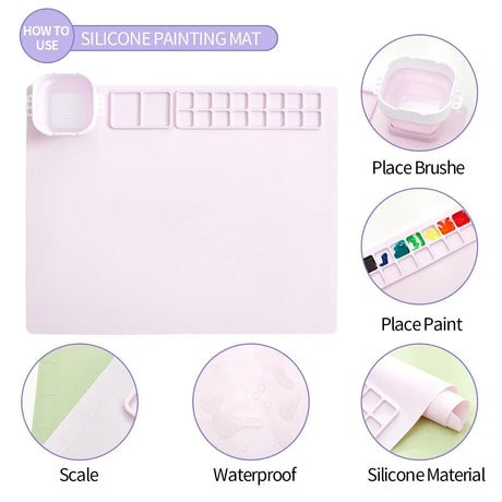 Kids' Silicone Drawing Pad with Suction Cup - Reusable Art Mat image 1