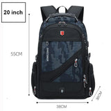 Waterproof 17 Inch Laptop Backpack with USB Charging image