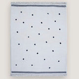 Soft Tassel Children's Carpet - Large Polka Dots Area Rug - Black-A, 160x230cm image