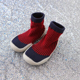 Kids Soft Rubber Sole Shoe Knit Booties Anti-slip image
