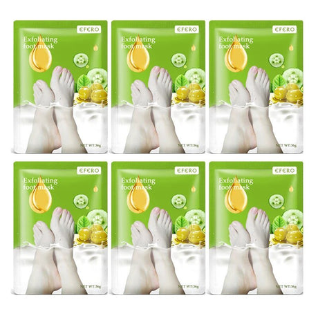 6pk Exfoliating Foot Masks - Peeling, Moisturizing Spa Socks image 26