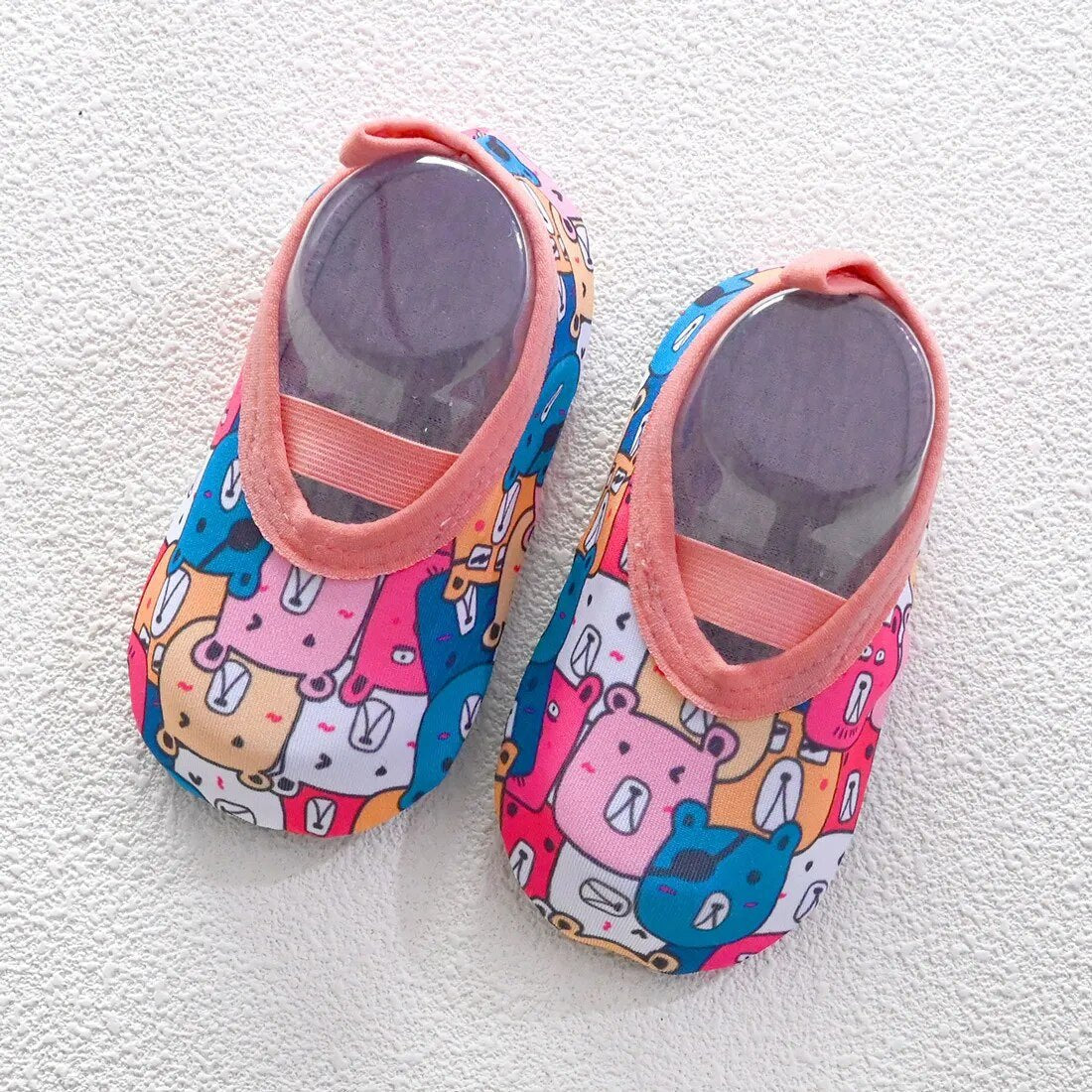 Cute Baby Floor Sock Shoes - Soft Sole, Anti-Skid for 0-4Y Kids image