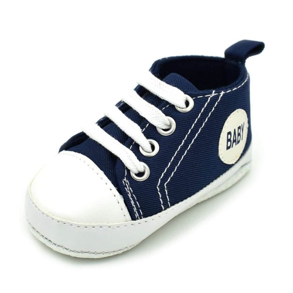 Classic Canvas Newborn Baby Boys Girls First Walkers Toddler Soft Sole Anti-slip Shoes image 11
