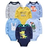 Kavkas 6PC Long Sleeve Bodysuits - 100% Cotton, 0-12M image 5