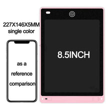 8.5-inch display with a smartphone for size comparison on a white background