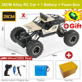 4WD RC Off-Road Buggy - LED Lights Racing Car for Kids - 28CM Gold 1B Gift image
