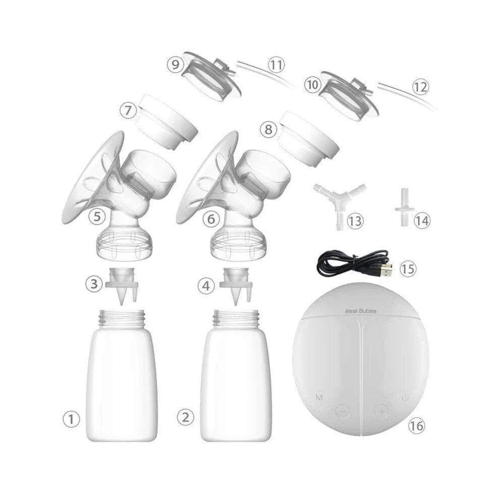 Real Bubee Electric Breast Pump - Single/Double, USB, BPA Free image 2