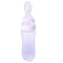 Clear baby bottle on a white background (option 2)