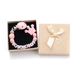 Personalized Baby Pacifier Clips with Name - Silicone Beaded Chain image 3
